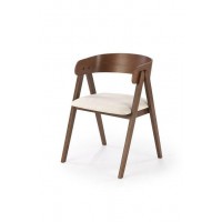 Стул K-562 орех/светло-бежевый Halmar