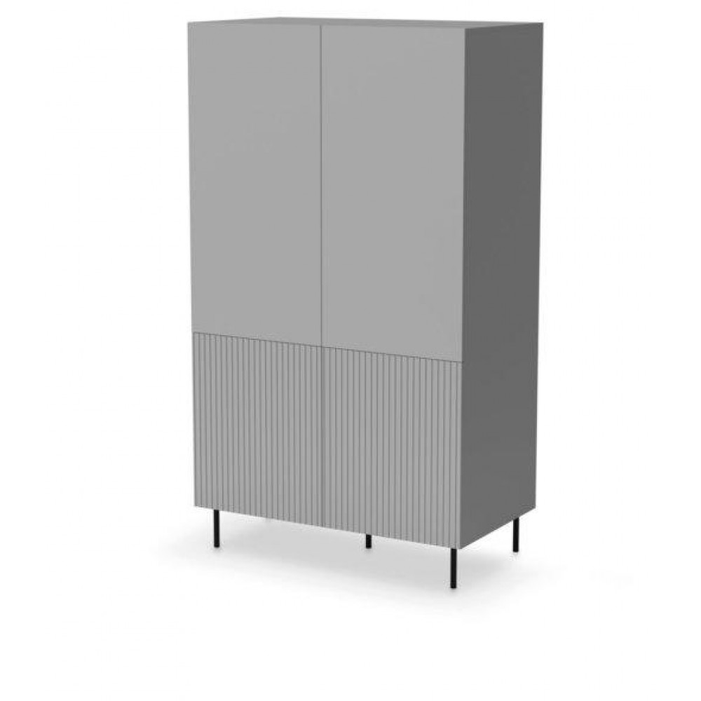 Шафа ASENSIO S-1 світло-сірий/чорний Halmar