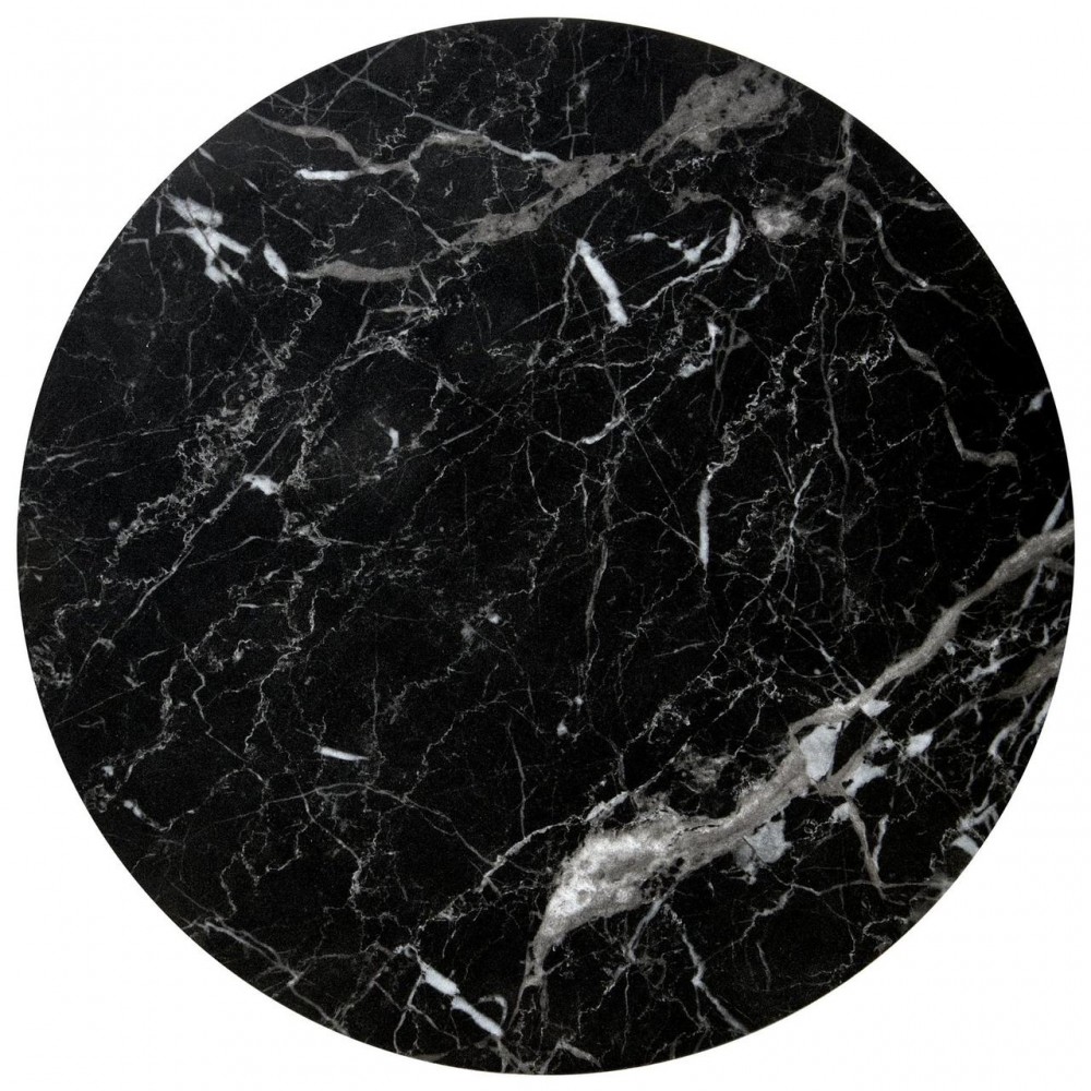 Журнальный столик (комплект) OREO черный мрамор/черный Halmar