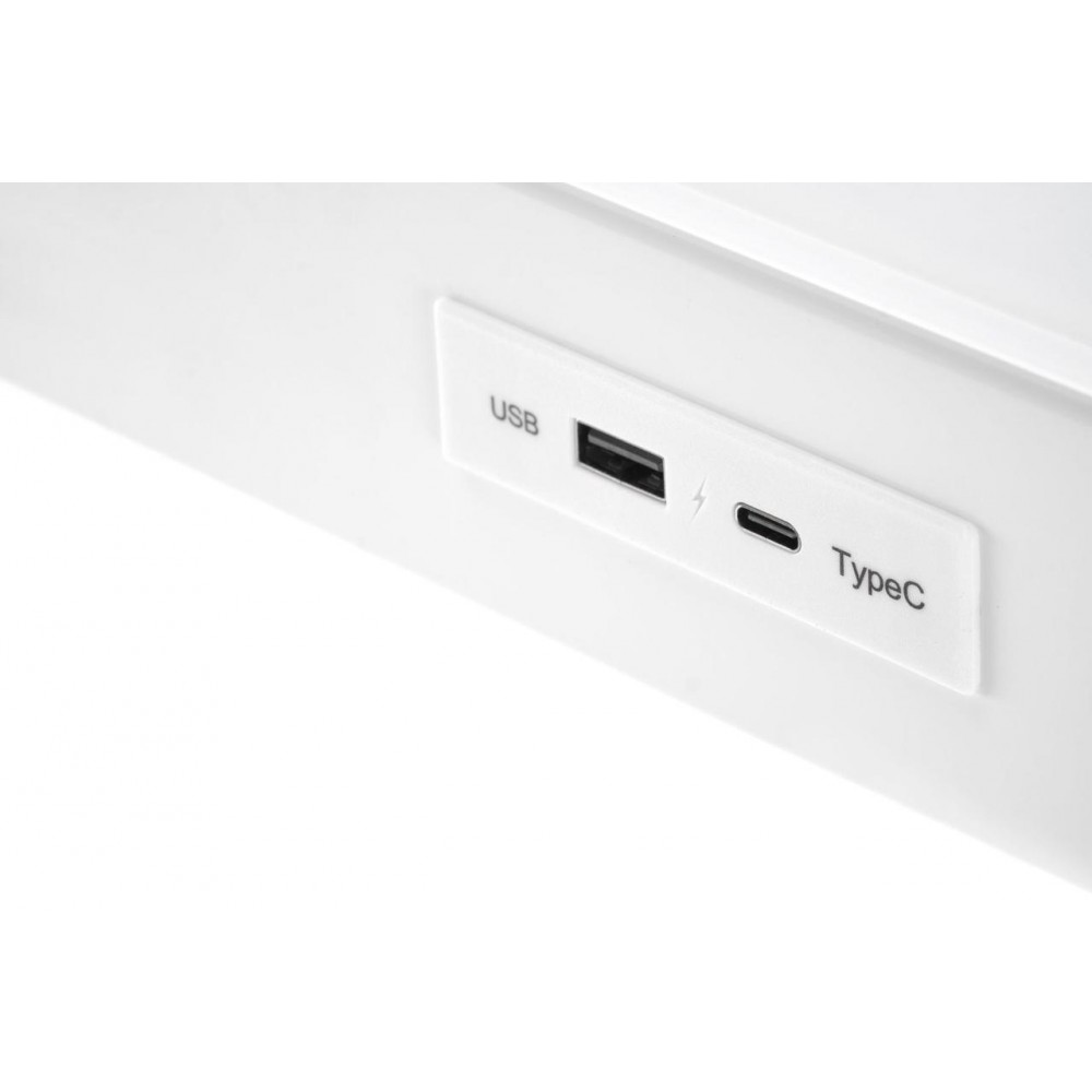 Стол компьютерный B52 белый с функцией регулировки высоты Halmar