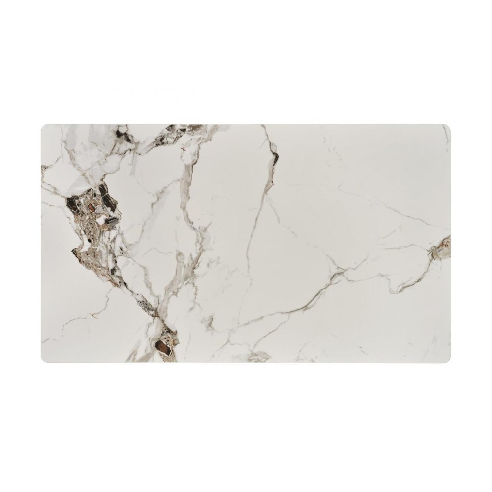 Стіл EMILIO 120 білий мармур/чорний Halmar