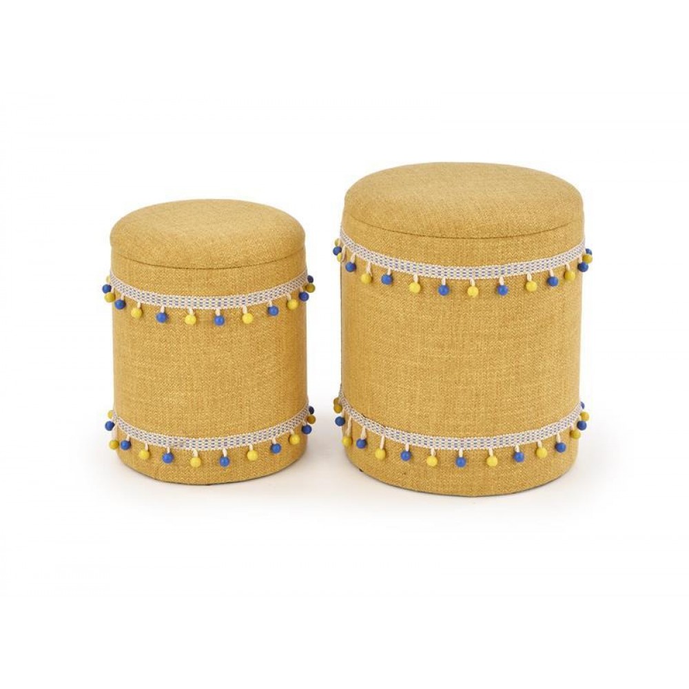 Пуф (комплект) GRADO Halmar жовтий