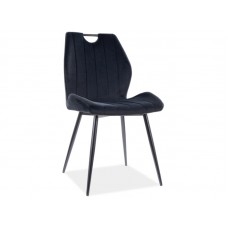 Стілець ARCO Velvet Signal Bluvel 19 чорний