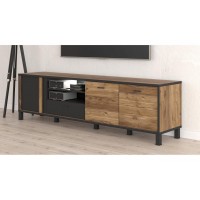 Тумба під ТВ HYTT241R-M215 HAYATO FORTE чорний/альпійська ялина