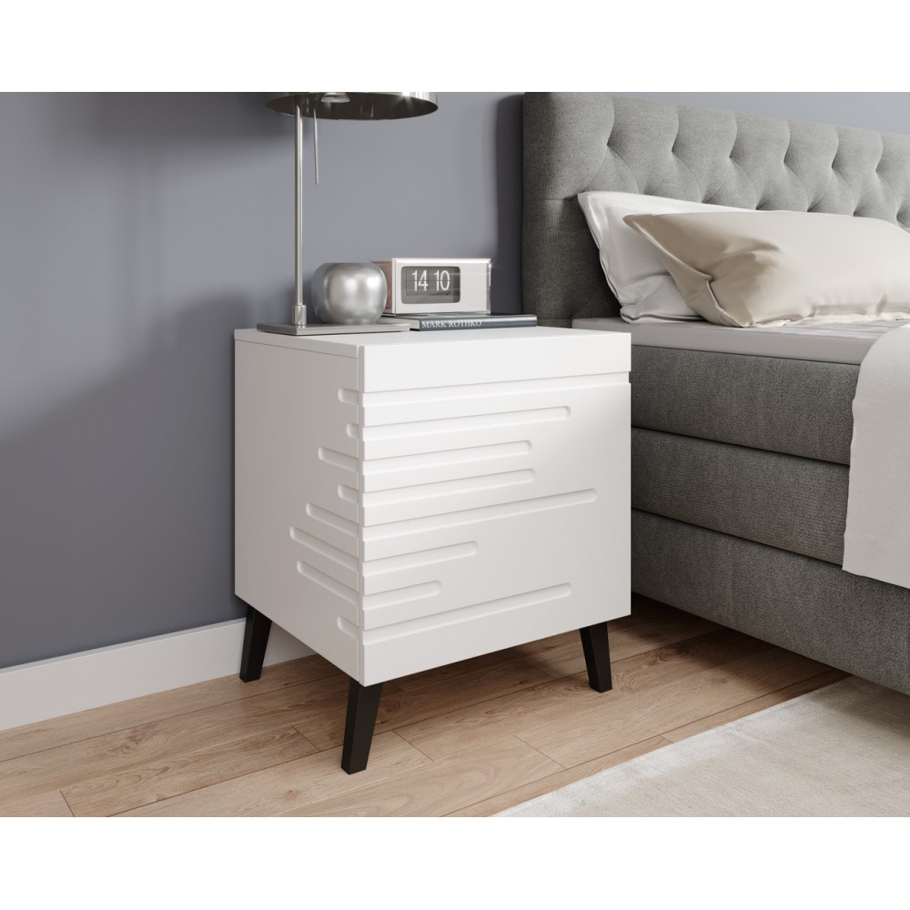 Тумба приліжкова (комплект) NOVA Cama білий