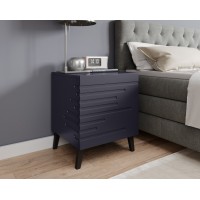 Тумба приліжкова (комплект) NOVA Cama темно-синій