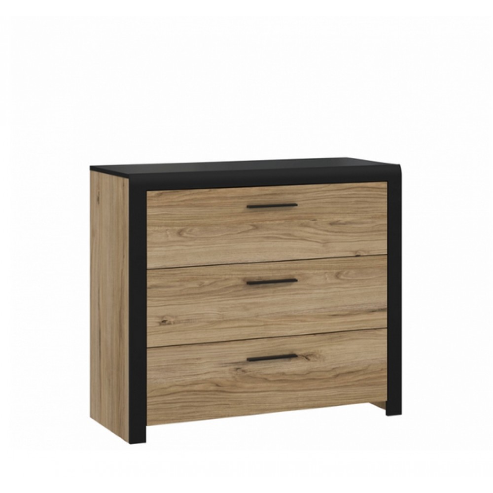 Комод DQLK211 M265 DALATE Forte дуб катанія/чорний
