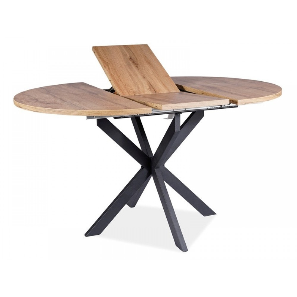 Стіл Gaston Signal дуб вотан/чорний мат