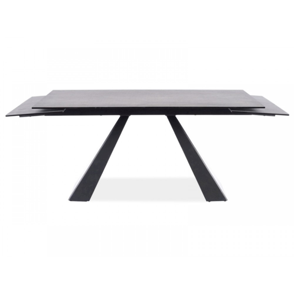 Стіл SALVADORE Ceramic Signal сірий мармур/чорний мат