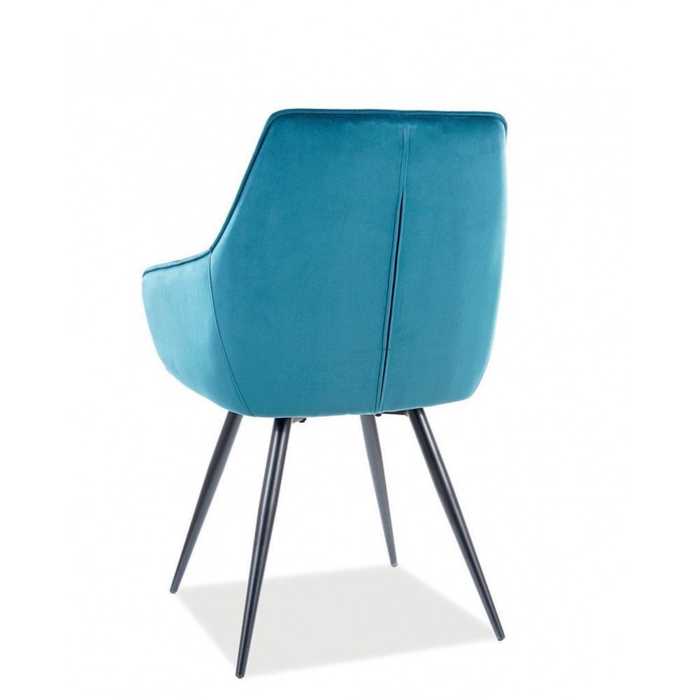 Стілець LILIA Velvet Signal Bluvel 85 бірюзовий