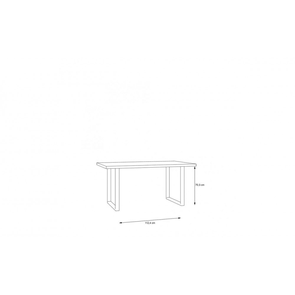 Стіл TBLT442 M337 HAYATO FORTE чорний/альпійська ялина