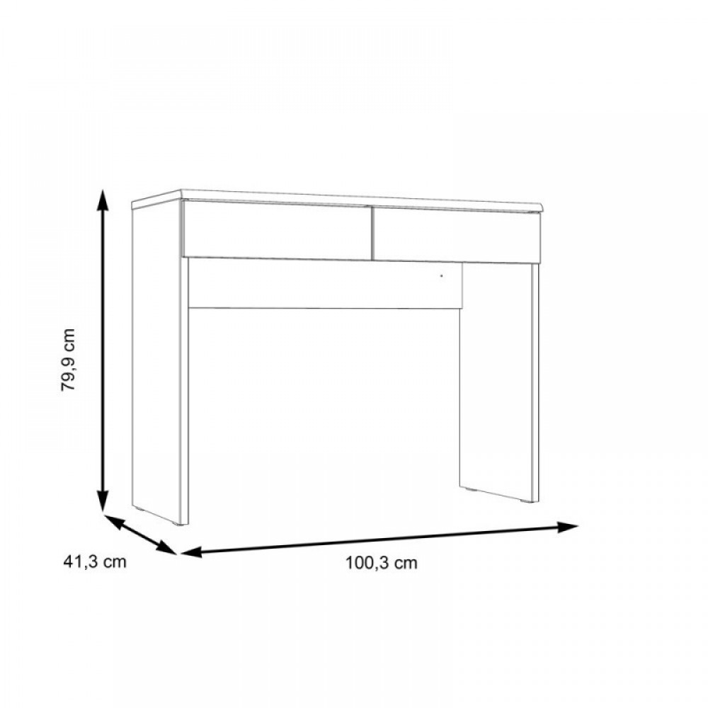 Туалетний столик-SET DQLT321ST-M368A DALATE Forte дуб катання/чорний