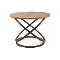 Журнальний столик Eos D дуб артисан/чорний Signal