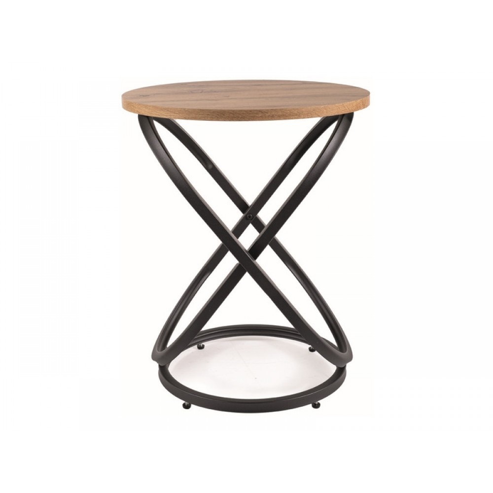 Журнальний столик Eos E дуб артисан/чорний Signal