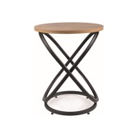 Журнальний столик Eos E дуб артисан/чорний Signal