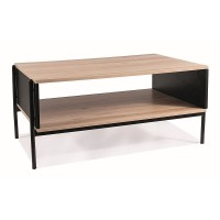 Журнальный столик Karina A дуб/черный Signal