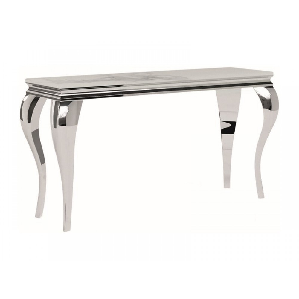 Консоль Prince C Ceramic Calacatta/хром Signal Консоль Prince C Ceramic Calacatta/хром Signal