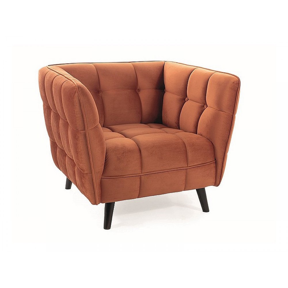 Кресло Castello Velvet 1 корица Signal