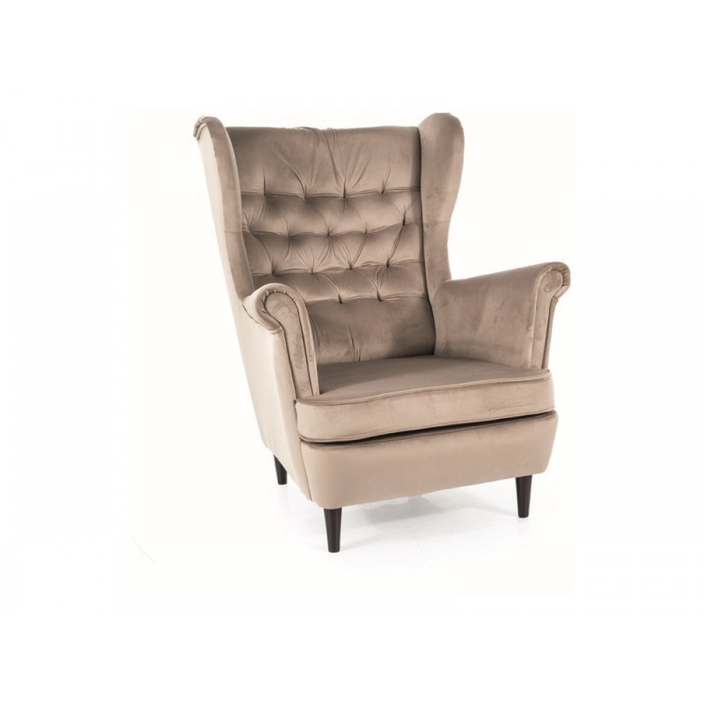 Крісло Harry Velvet темно-бежевий Signal