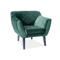 Крісло Karo 1 Velvet зелений/венге Signal