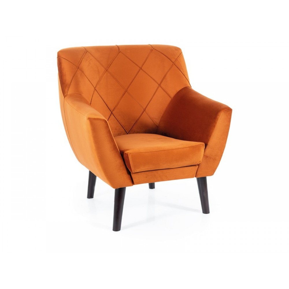 Крісло Kier 1 Velvet кориця/венге Signal