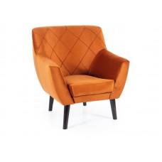 Крісло Kier 1 Velvet кориця/венге Signal Крісло Kier 1 Velvet кориця/венге Signal