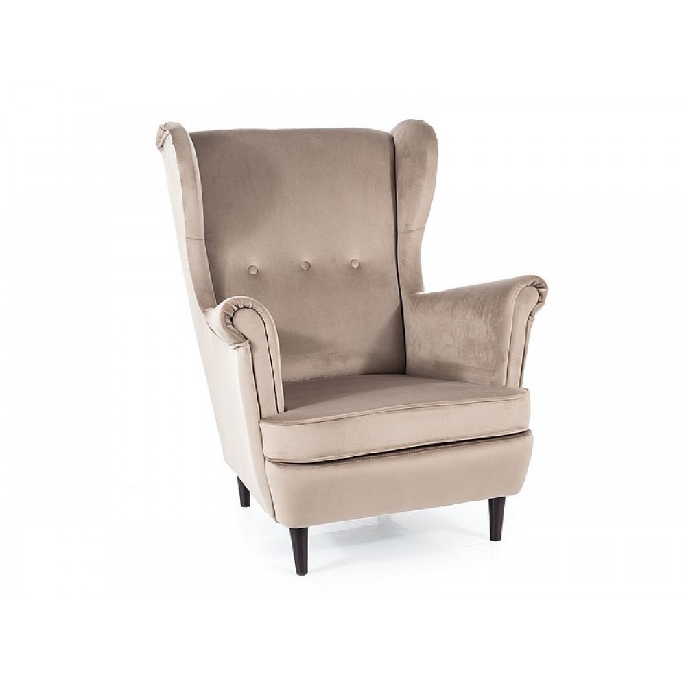 Крісло Lord Velvet темно-бежевий Signal