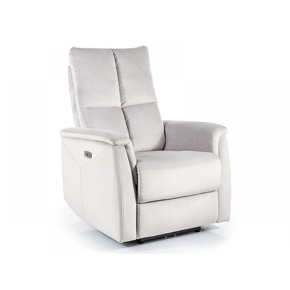 Кресло Neptun Velvet светло-серый Signal