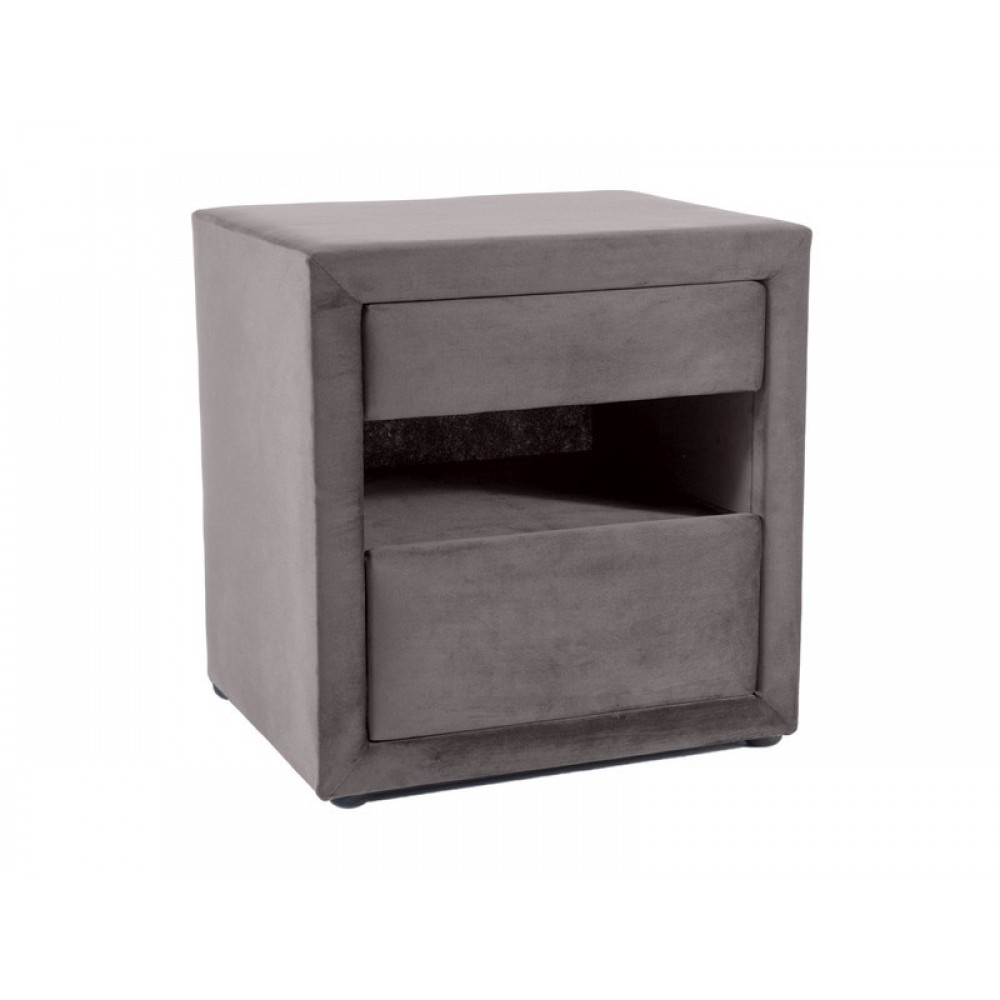 Тумба приліжкова ET-003 Velvet сірий Signal