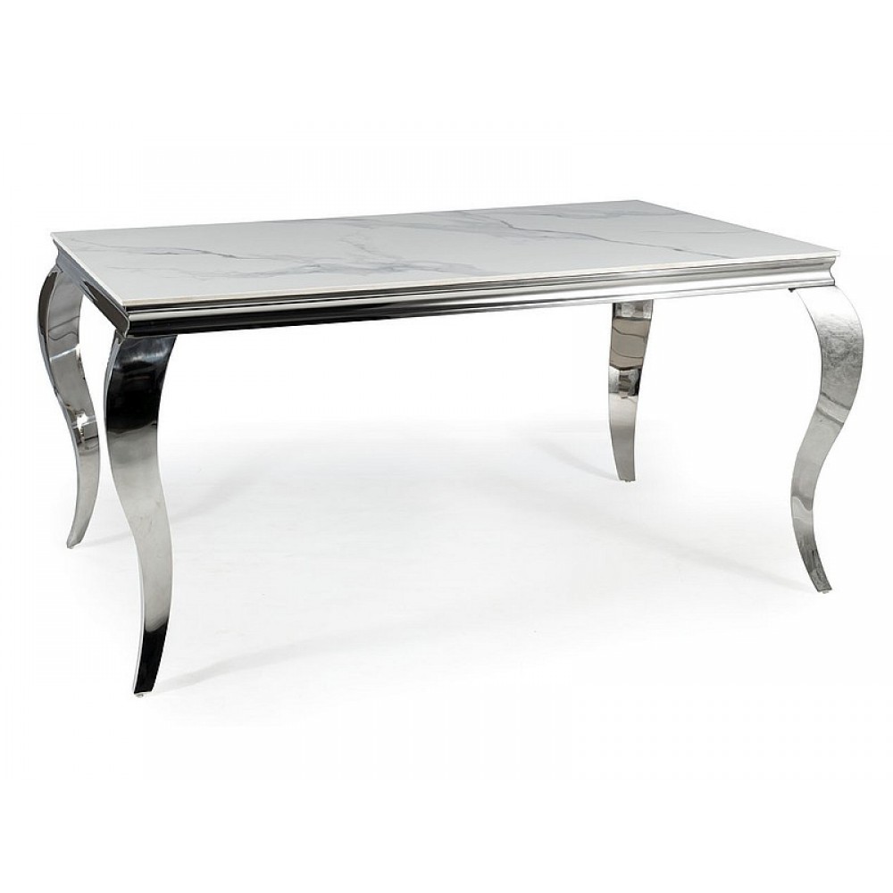Стіл Prince Ceramic Calacatta/хром Signal Стіл Prince Ceramic Calacatta/хром Signal