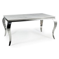 Стол Prince Ceramic Calacatta/хром Signal