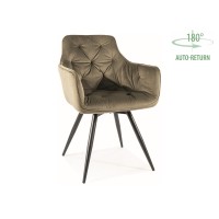 Стілець Mango Velvet оливковий Signal