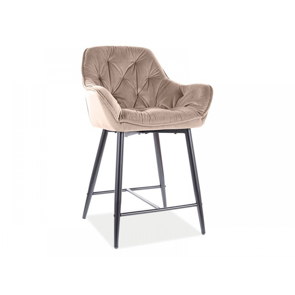 Барний стілець Cherry H-2 Velvet чорний Signal