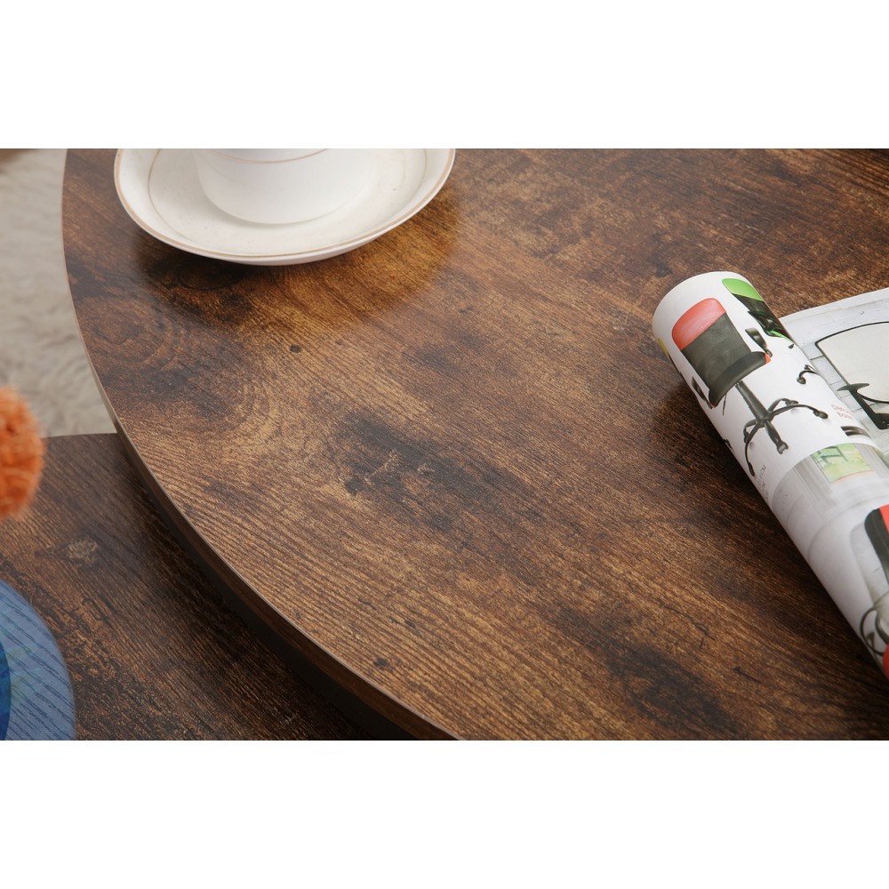 Журнальный столик Ella A коричнево-ржавый/черный Signal