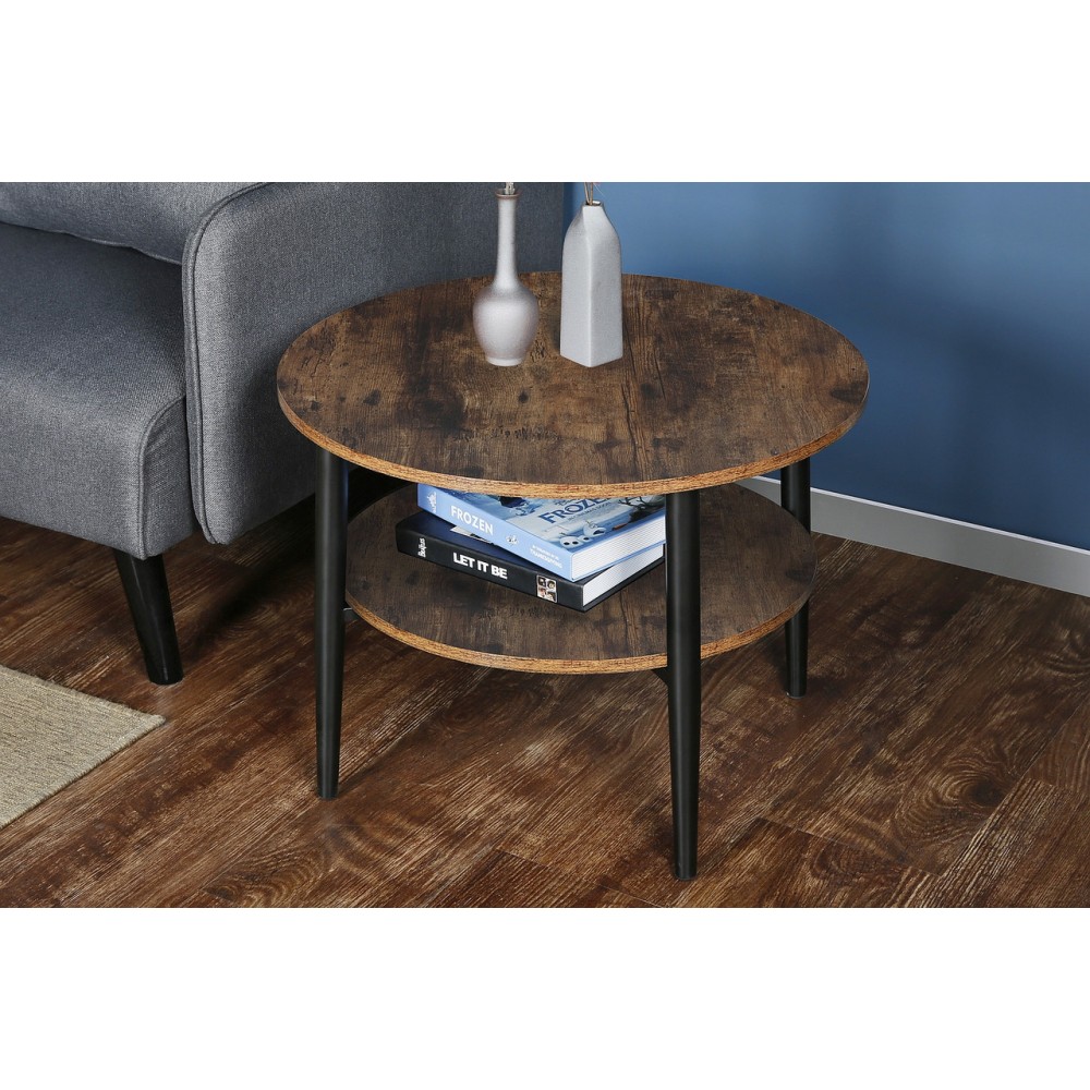 Журнальный столик Ella A коричнево-ржавый/черный Signal