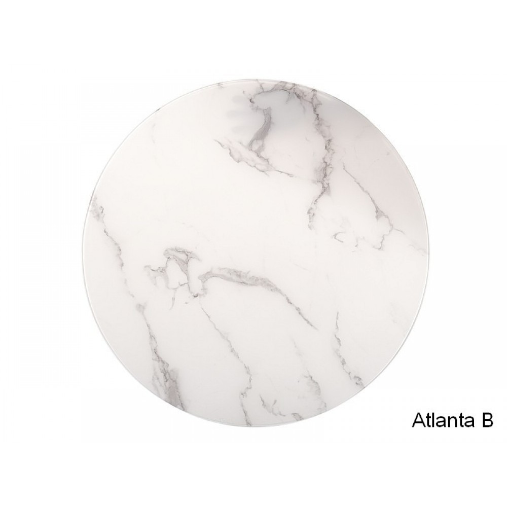 Журнальный столик (комплект) Atlanta B II белый эффект мрамора/хром Signal