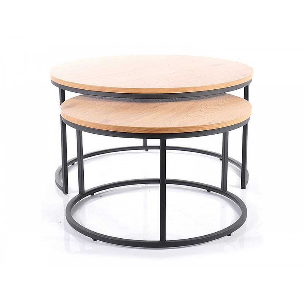 Журнальный столик (комплект) Atlanta III дуб/черный Signal