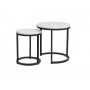 Журнальний столик (комплект) Hola чорний ефект мармуру/чорний Signal