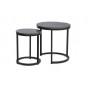Журнальний столик (комплект) Hola чорний ефект мармуру/чорний Signal