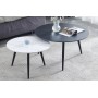 Журнальный столик (комплект) Kora C серый эффект мрамора/черный Signal
