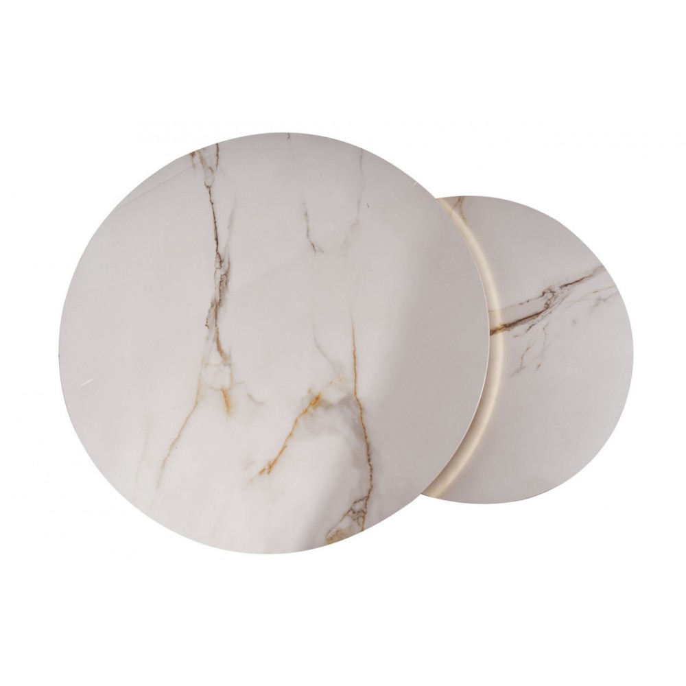 Журнальный столик (комплект) Portafino B серый/хром Signal