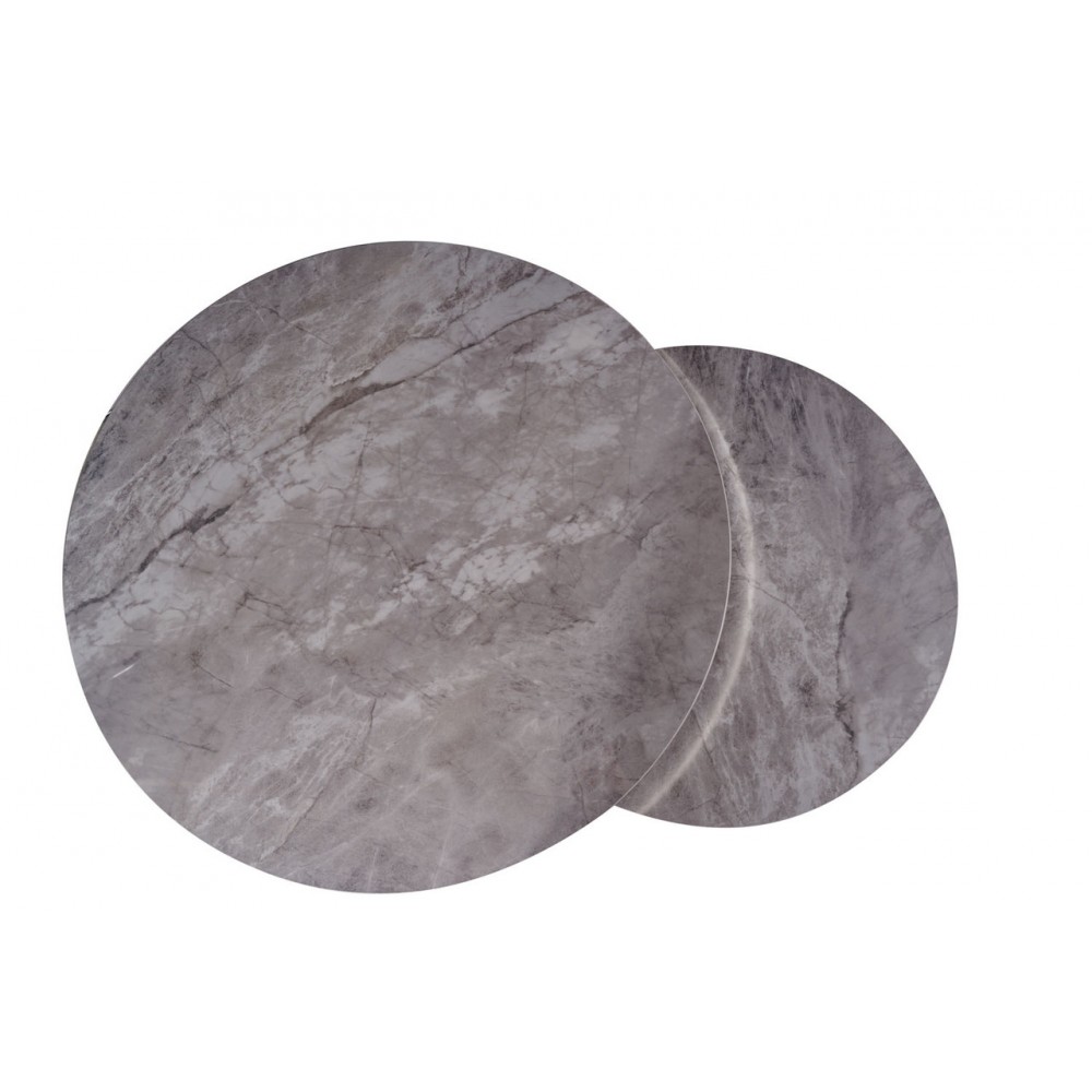 Журнальный столик (комплект) Portafino B серый/хром Signal