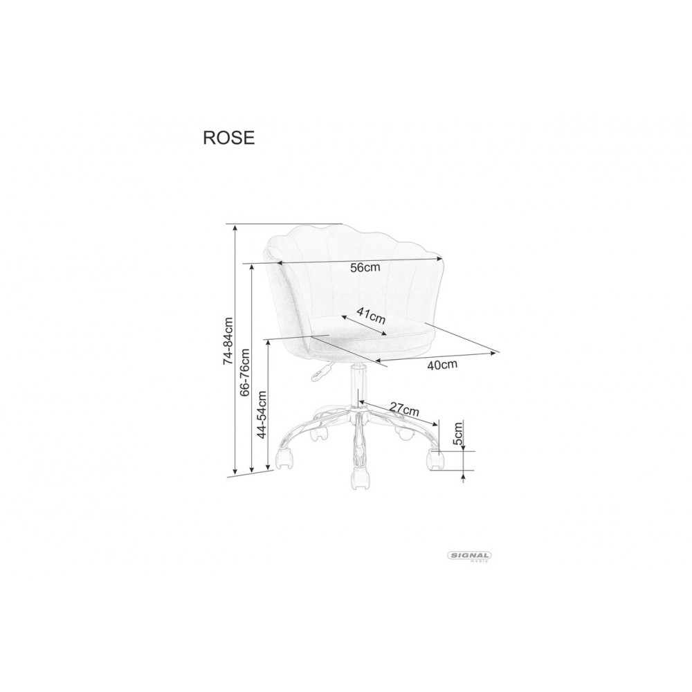 Компьютерное кресло Rose Velvet серый Signal