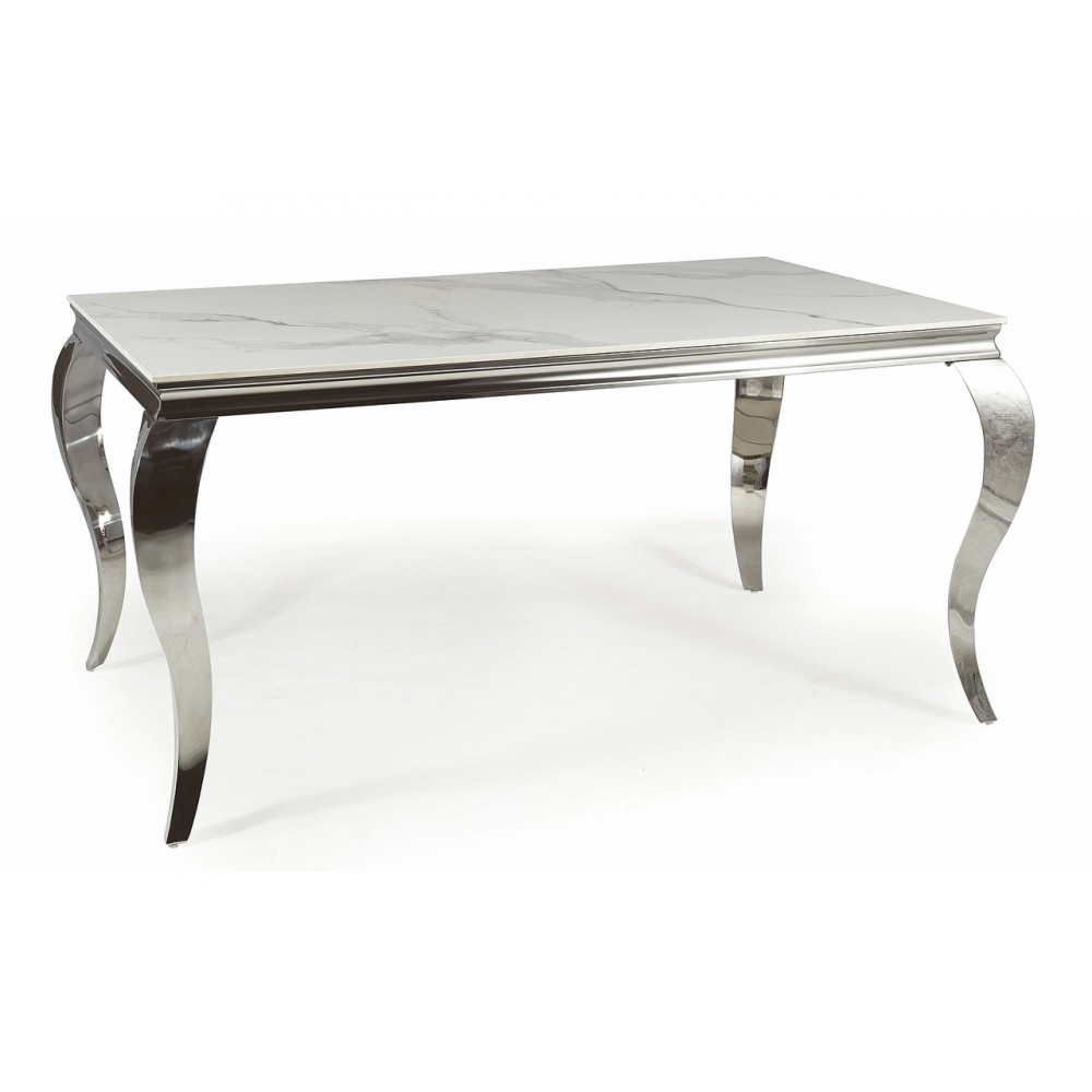 Консоль Prince C Ceramic Calacatta/хром Signal Консоль Prince C Ceramic Calacatta/хром Signal