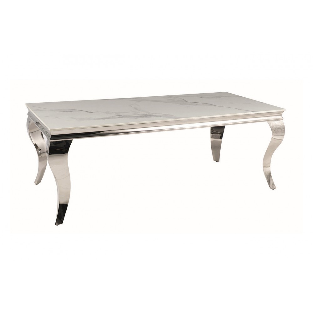 Консоль Prince C Ceramic Calacatta/хром Signal Консоль Prince C Ceramic Calacatta/хром Signal