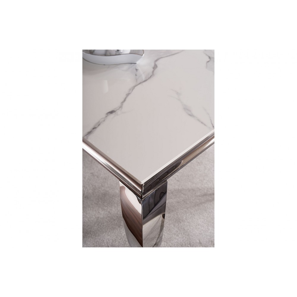 Консоль Prince C Ceramic Calacatta/хром Signal Консоль Prince C Ceramic Calacatta/хром Signal