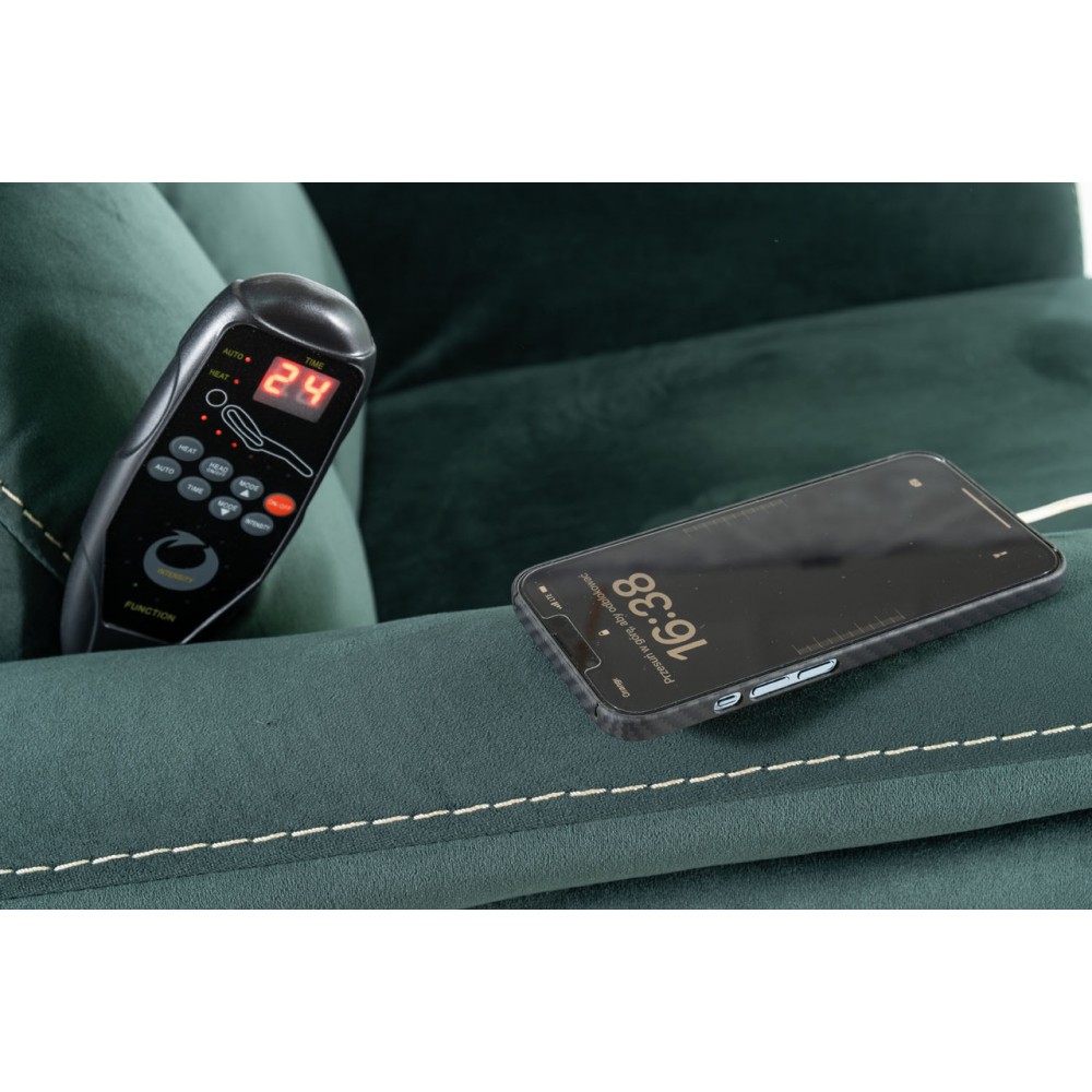 Кресло с функцией массажа Neptun M Velvet светло-серый Signal