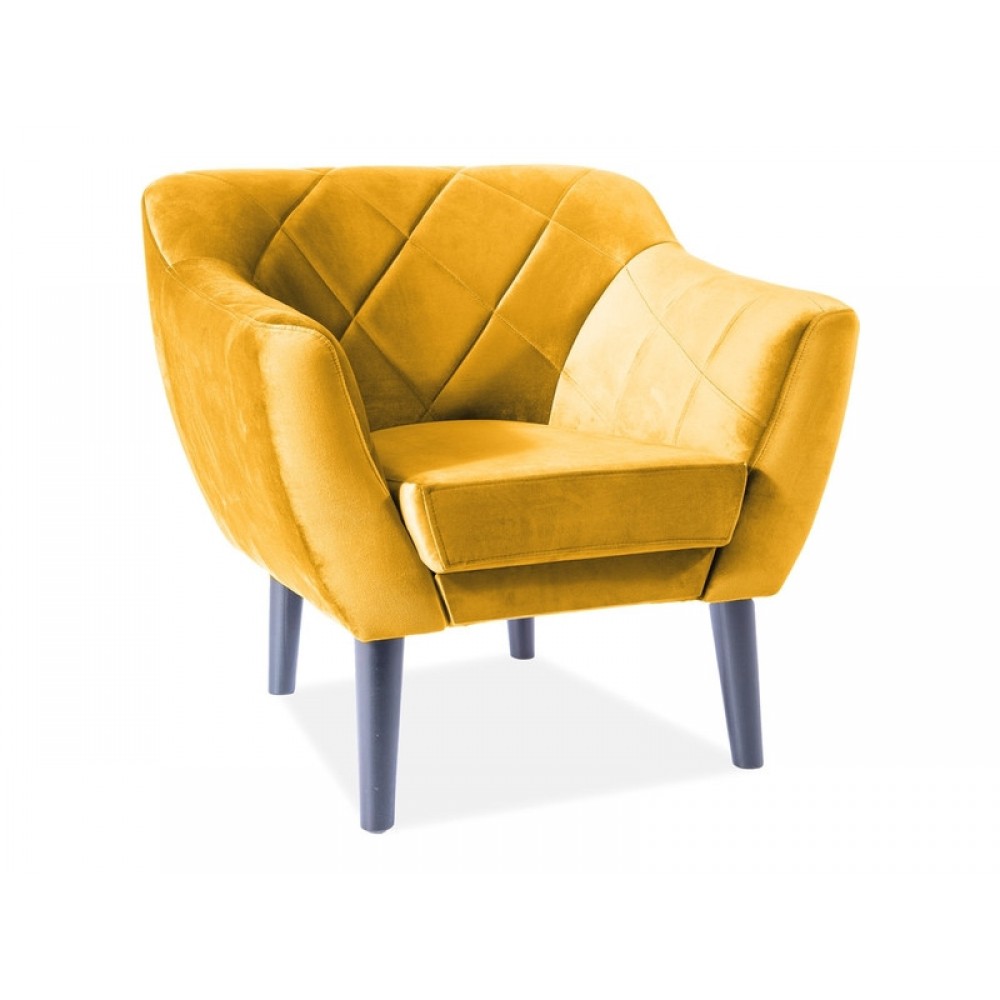 Крісло Karo 1 Velvet зелений/венге Signal