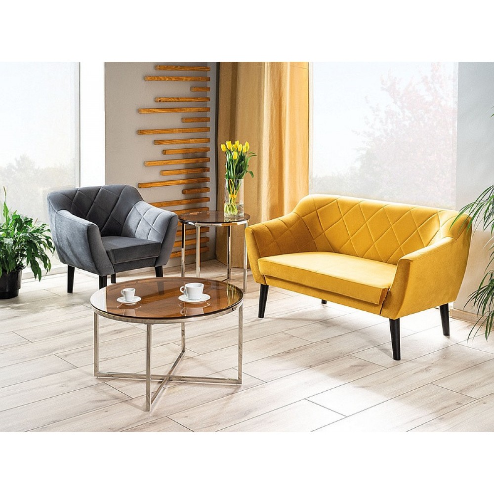 Крісло Karo 1 Velvet зелений/венге Signal