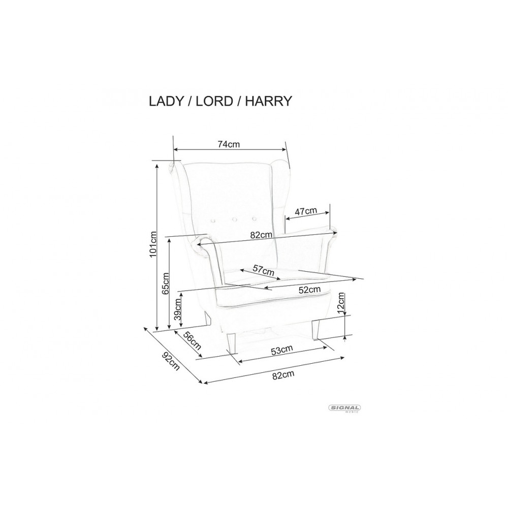 Крісло Lady Velvet кориця Signal
